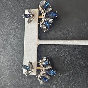 Blue crystal earrings